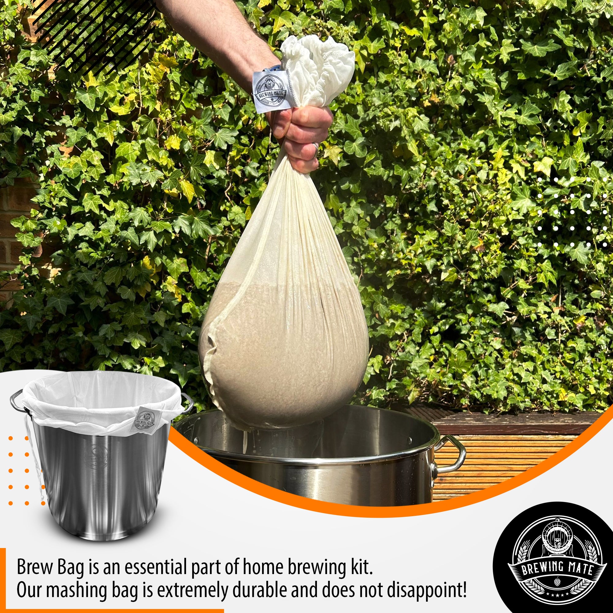 Large Grain Bag/Pot Liner – BIAB – Brew In a Bag – Brewnation