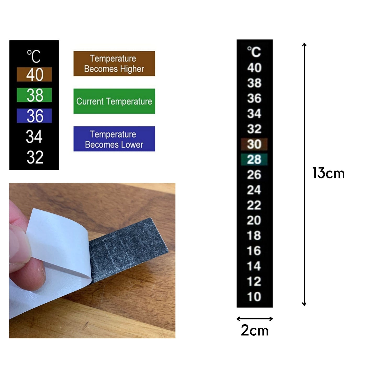 Stick On Thermometer Strips (pack of 4)